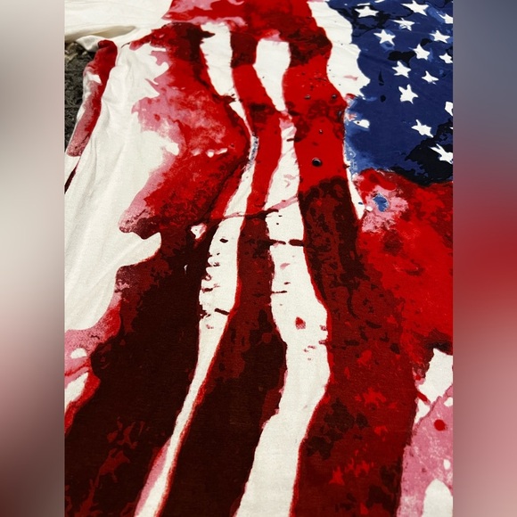 Vintage Jeanius American Flag All Over Print - Picture 3 of 12